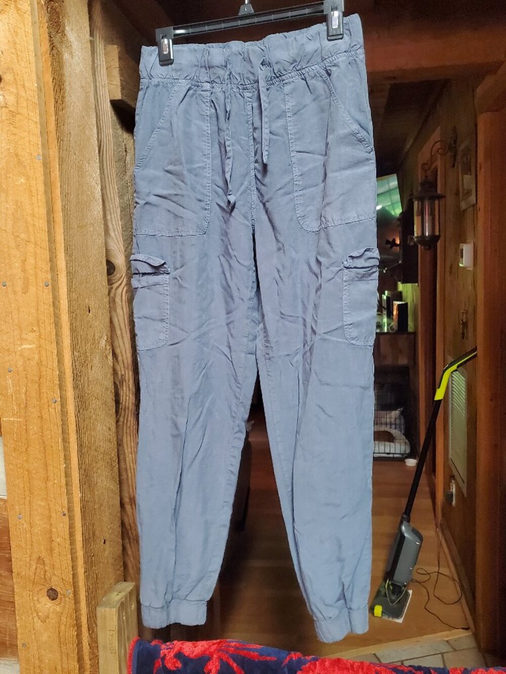 Thread & Supply Tencel Lyocell Cargo Joggers Slate Blue